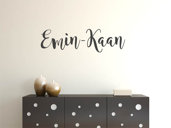Wandtattoo Emin-Kaan in Handschrift