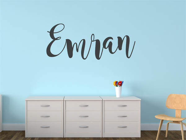 Wandtattoo Emran in Handschrift