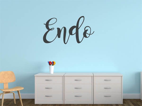 Wandtattoo Endo in Handschrift
