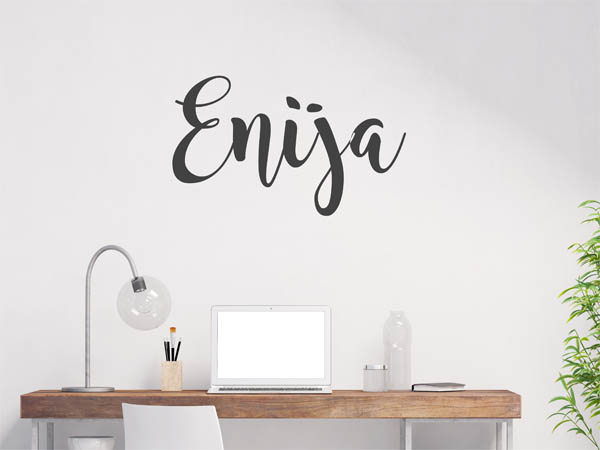 Wandtattoo Enija in Handschrift