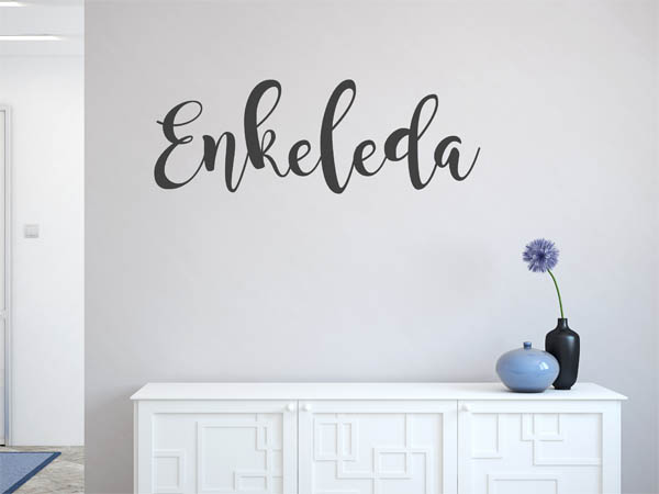 Wandtattoo Enkeleda in Handschrift