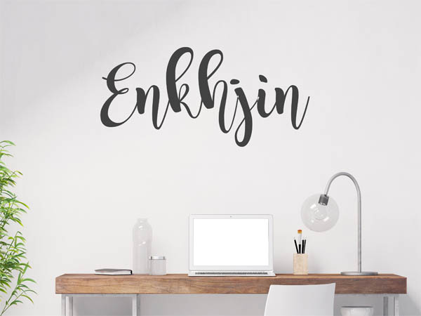 Wandtattoo Enkhjin in Handschrift