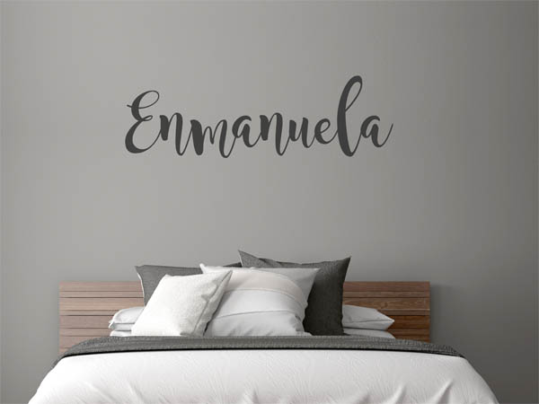 Wandtattoo Enmanuela in Handschrift