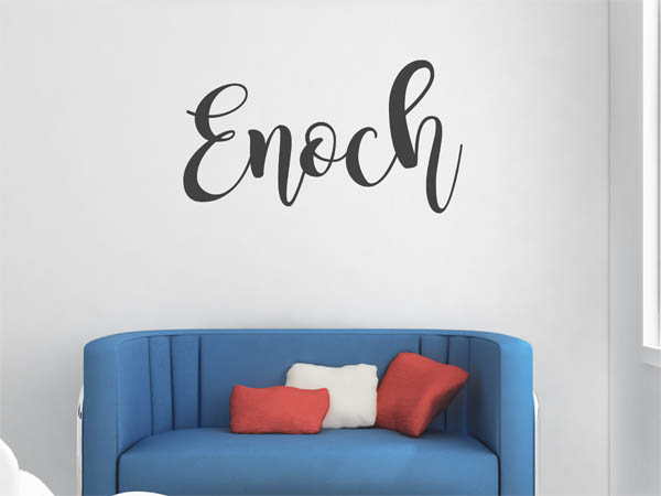 Wandtattoo Enoch in Handschrift