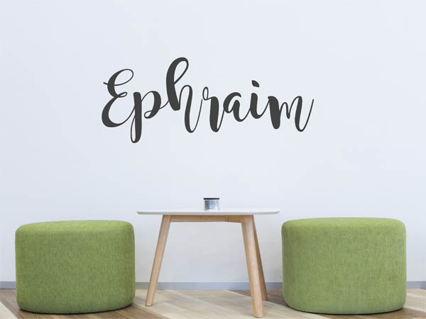 Wandtattoo Ephraim in Handschrift