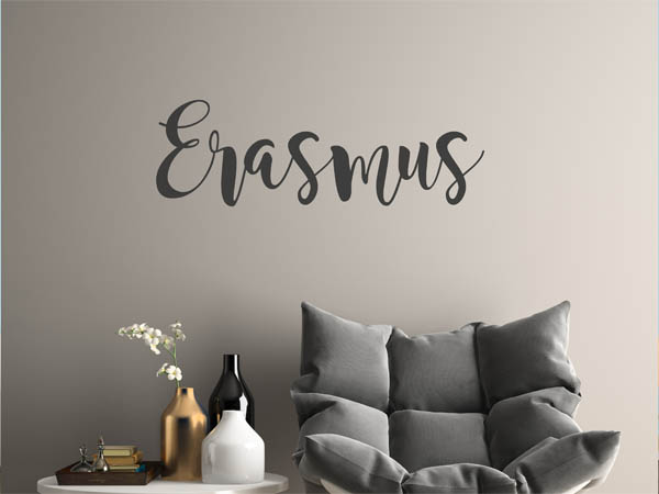 Wandtattoo Erasmus in Handschrift