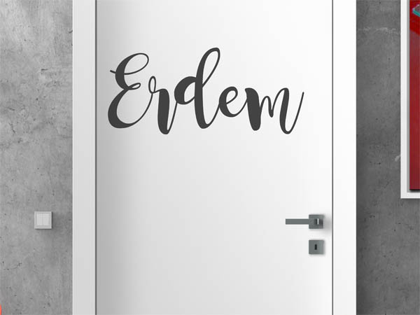 Wandtattoo Erdem in Handschrift