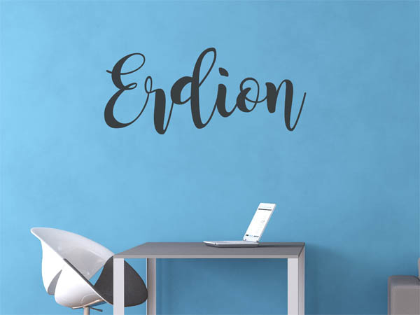 Wandtattoo Erdion in Handschrift