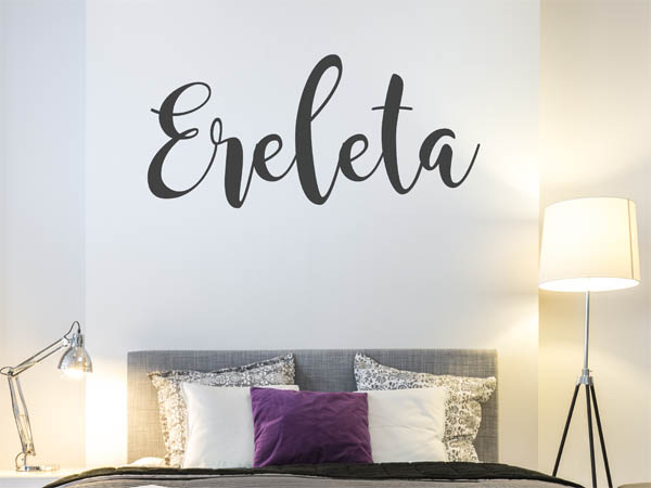 Wandtattoo Ereleta in Handschrift