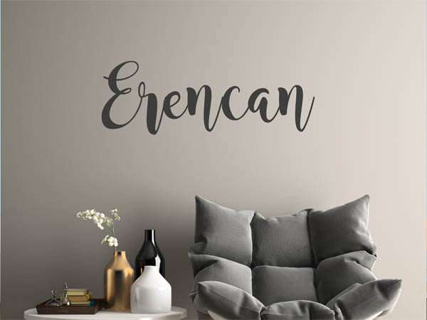 Wandtattoo Erencan in Handschrift
