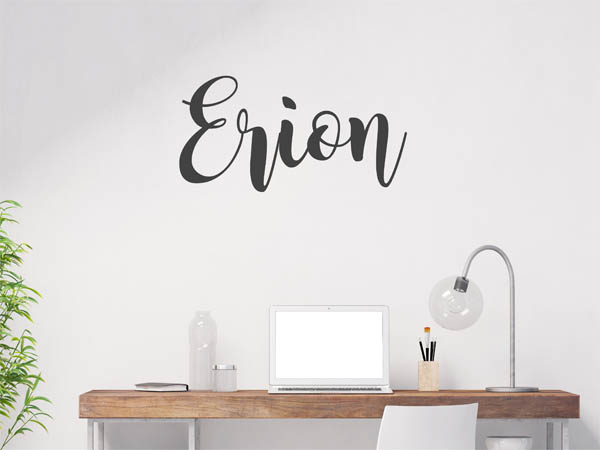 Wandtattoo Erion in Handschrift