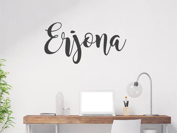 Wandtattoo Erjona in Handschrift