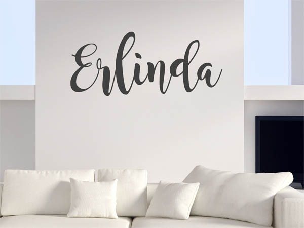 Wandtattoo Erlinda in Handschrift