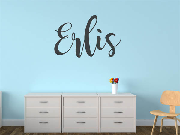 Wandtattoo Erlis in Handschrift