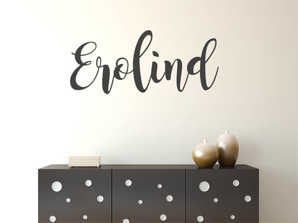 Wandtattoo Erolind in Handschrift