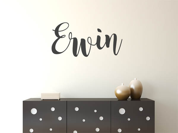 Wandtattoo Ervin in Handschrift