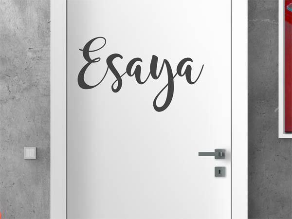 Wandtattoo Esaya in Handschrift