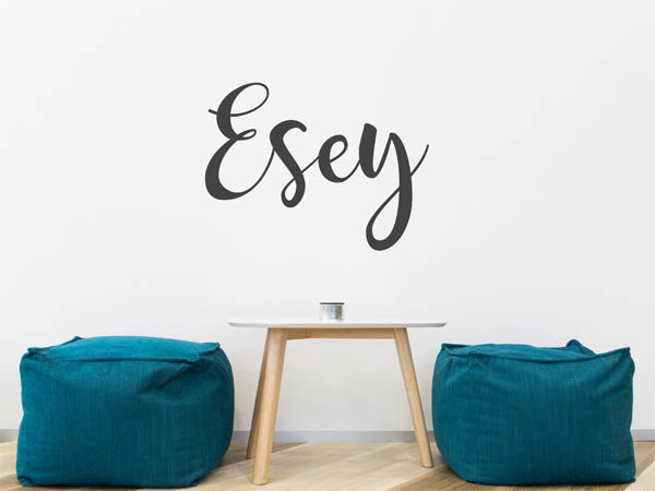 Wandtattoo Esey in Handschrift