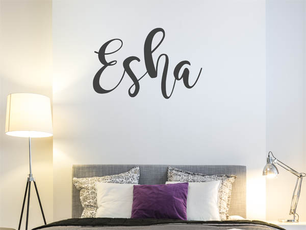 Wandtattoo Esha in Handschrift