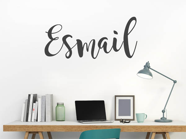 Wandtattoo Esmail in Handschrift