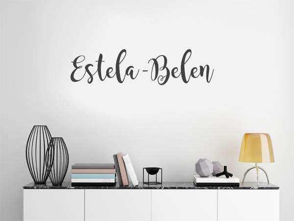 Wandtattoo Estela-Belen in Handschrift