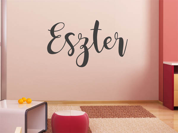 Wandtattoo Eszter in Handschrift