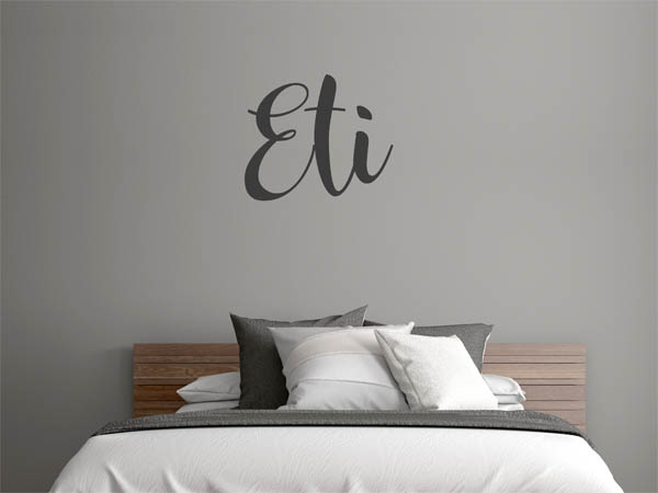Wandtattoo Eti in Handschrift