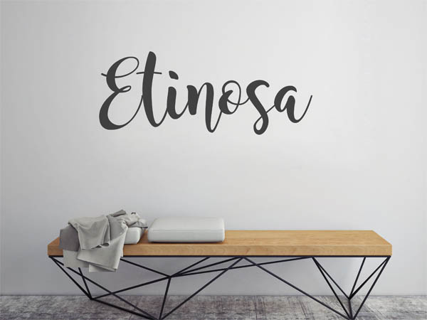 Wandtattoo Etinosa in Handschrift
