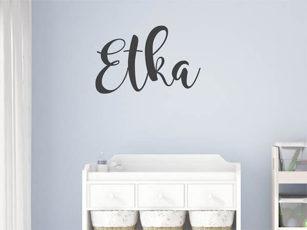 Wandtattoo Etka in Handschrift
