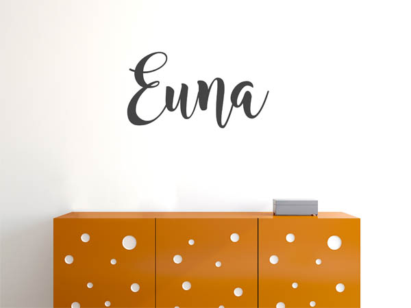 Wandtattoo Euna in Handschrift