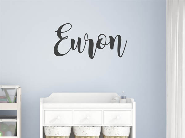 Wandtattoo Euron in Handschrift