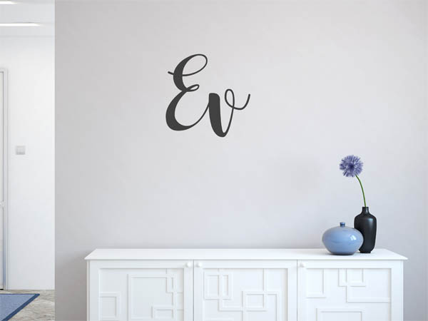 Wandtattoo Ev in Handschrift