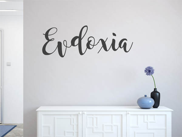 Wandtattoo Evdoxia in Handschrift