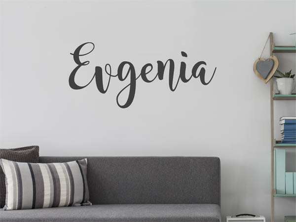 Wandtattoo Evgenia in Handschrift