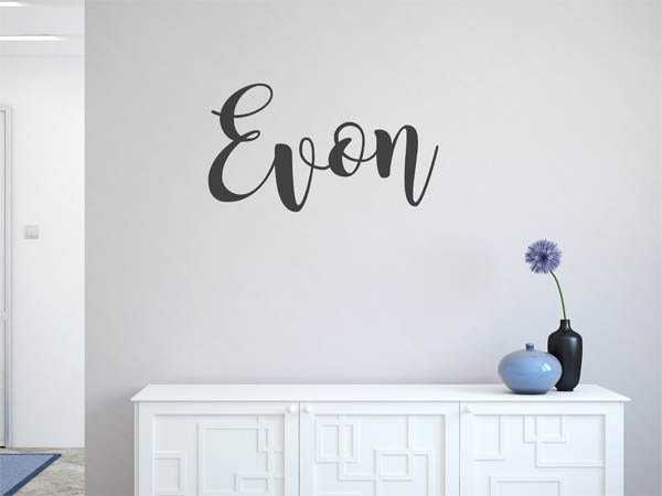 Wandtattoo Evon in Handschrift
