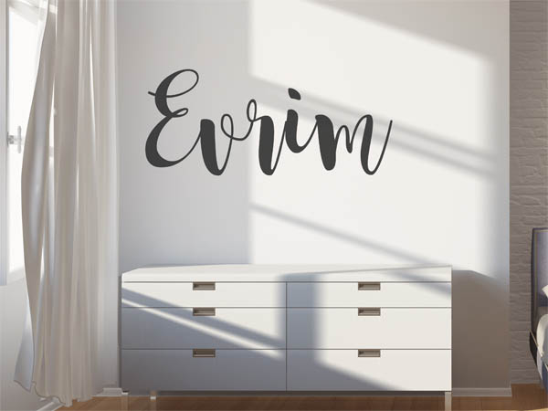 Wandtattoo Evrim in Handschrift