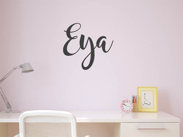 Wandtattoo Eya in Handschrift