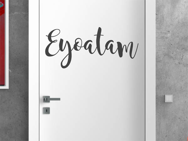 Wandtattoo Eyoatam in Handschrift