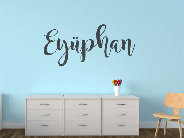 Wandtattoo Eyüphan in Handschrift