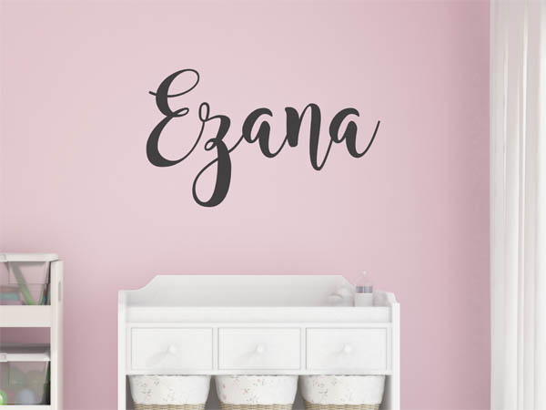 Wandtattoo Ezana in Handschrift