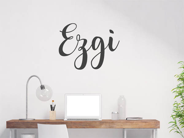 Wandtattoo Ezgi in Handschrift
