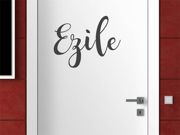 Wandtattoo Ezile in Handschrift