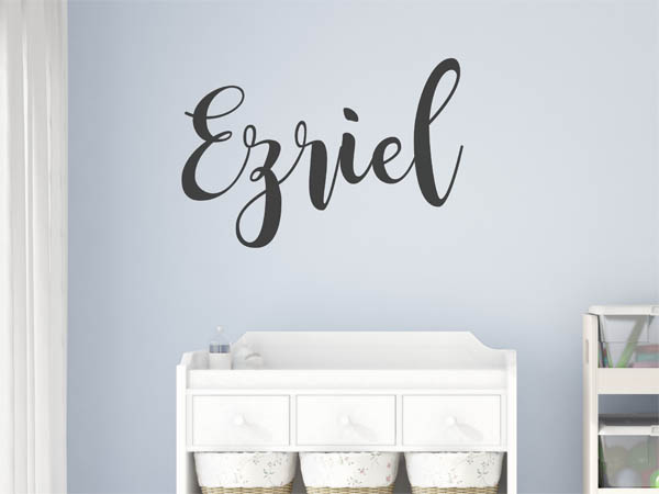 Wandtattoo Ezriel in Handschrift