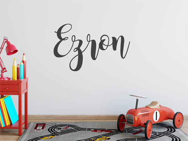 Wandtattoo Ezron in Handschrift