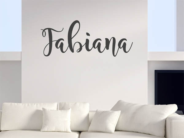 Wandtattoo Fabiana in Handschrift