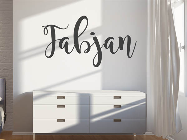 Wandtattoo Fabjan in Handschrift