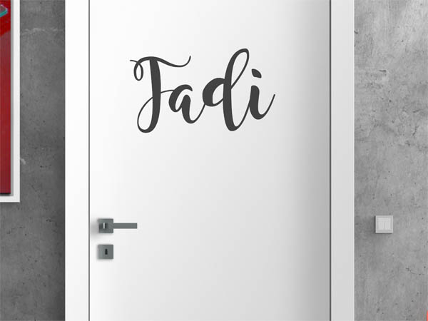 Wandtattoo Fadi in Handschrift