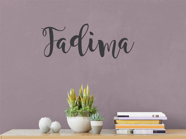 Wandtattoo Fadima in Handschrift