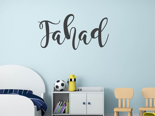 Wandtattoo Fahad in Handschrift