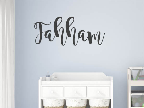 Wandtattoo Fahham in Handschrift